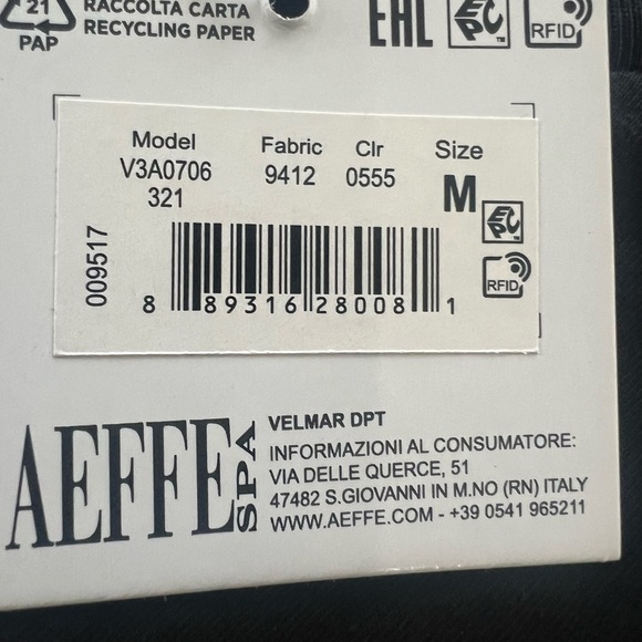 MOSCHINO Swim T Shirt Mens Black Tee Medium - Nwt- Model V3A0706 - Picture 9 of 10